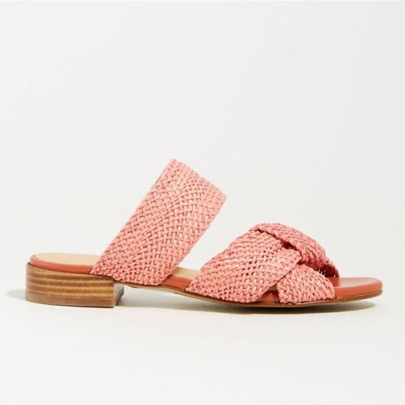 New Anthropologie Gwen Raffia Mules Size 40 - Picture 2 of 8